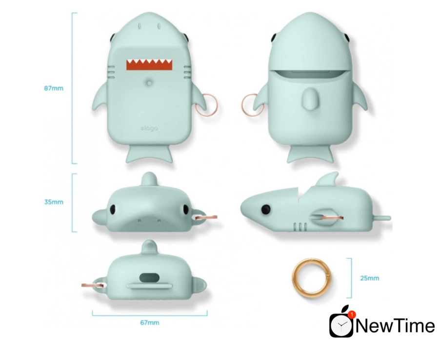 Elago Shark Case Baby Mint for Airpods (EAP-SHARK-MT) 